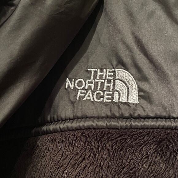The North Face Oso Hoodie Women’s M | Soft Fuzzy Fleece Jacket Black Nylon Trim - Picture 6 of 10